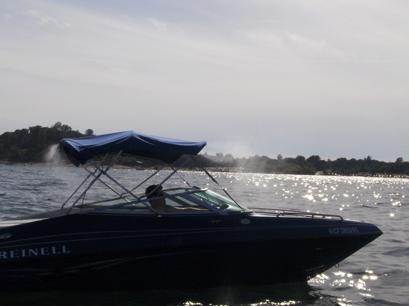 bimini top on Lake Havasu